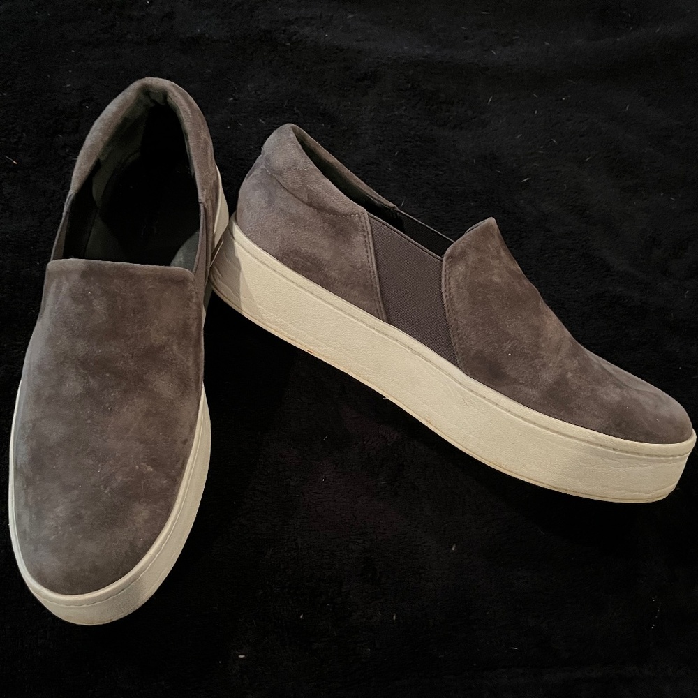 Slip-On Suede Platform Sneakers
